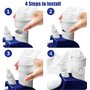 FAMKIT Lot de 2 sacs filtrants zippés de rechange pour Polaris 380, fermeture éclair à 360 degrés Blanc
