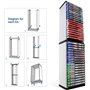 Queen.Y Support de Support de Stockage de Boîte de Disque de Jeu de Haute Qualité Durable pour Étagère de Stockage Ps5 Tenir 36P