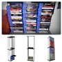 Queen.Y Support de Support de Stockage de Boîte de Disque de Jeu de Haute Qualité Durable pour Étagère de Stockage Ps5 Tenir 36P
