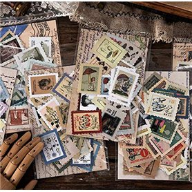 BYFRI Papier Timbré Vintage Autocollants Plante Illustrated Champignon Étiquette D'étanchéité Stickers Scrapbooking Diary Album