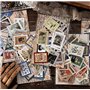 BYFRI Papier Timbré Vintage Autocollants Plante Illustrated Champignon Étiquette D'étanchéité Stickers Scrapbooking Diary Album