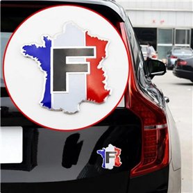 Autocollant drapeau français emblème français emblème badge métal badge autocollant voiture
