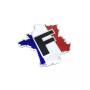 Autocollant drapeau français emblème français emblème badge métal badge autocollant voiture