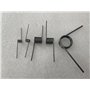 2 Pièces ressort de torsion Ressort Acier, 2 mm x 11 mm x Nombre de tours 8 x 180°, Ressort de torsion en forme de V