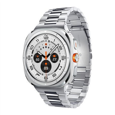 Spigen Modern Fit 316L Bracelets de Remplacement Compatible avec Samsung Galaxy Watch Ultra 47mm (2024) - Argent
