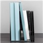 OhMill Porte-Revues Pliable Module de Classement Vertical Porte-Catalogues avec 4 Compartiments Boîte de Rangement Bureau Organi