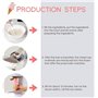 GAYAYAS Sorbetière Machine à Glaces, Fenêtre visuelle, Moteur Amovible, Glaces en 20 Minutes pour Réaliser des Glaces Traditionn