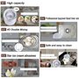 GAYAYAS Sorbetière Machine à Glaces, Fenêtre visuelle, Moteur Amovible, Glaces en 20 Minutes pour Réaliser des Glaces Traditionn