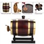 lyrlody - Distributeur de vin baril, baril de chêne, baril de châtaignier avec robinet pour stocker le vin, Brandy, whisky ECC, 