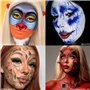 Mehron Paradise Makeup AQ - Palette de 8 couleurs (Basic) | Palette de peintures corporelles et visage magnétiques rechargeables