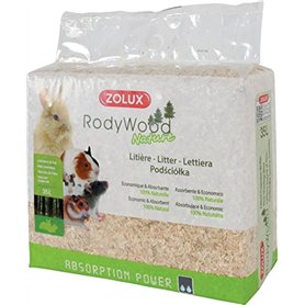 Zolux - Litière rodywood Nature 35 litres pour Rongeur Poids 1.862 kg.