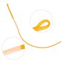 Keenso 10 pièces 30LB/50LB Nylon Ligne de pêche à la Mouche Boucles de pêche connecteur Ligne de pêche Boucle Ensemble(Yellow 30