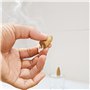 Lot de 12 paquets de cônes d'encens naturels à refoulement - 120 pièces au total - 10 parfums : sang-dragon, lavande, musc, nagc