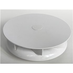 Petit ventilateur de fourgon rotatif à profil bas pour caravane de bus van blanc