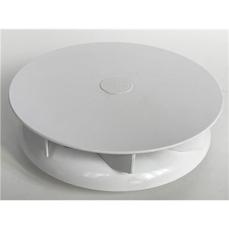 Petit ventilateur de fourgon rotatif à profil bas pour caravane de bus van blanc
