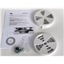 Petit ventilateur de fourgon rotatif à profil bas pour caravane de bus van blanc