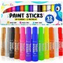 Funcils 12 Bâtons de Peinture Tempera pour Enfants & Tout-petits - Séchage Rapide