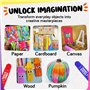 Funcils 12 Bâtons de Peinture Tempera pour Enfants & Tout-petits - Séchage Rapide, Non Toxique, Lavable | Kit d'Art & Loisirs, M