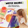 Funcils 12 Bâtons de Peinture Tempera pour Enfants & Tout-petits - Séchage Rapide, Non Toxique, Lavable | Kit d'Art & Loisirs, M