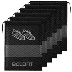 Boldfit Lot de 6 sacs à chaussures pour homme et femme - Couvre-chaussures pour le rangement à la maison