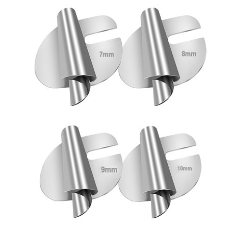 Lot de 4 Accessoires Couture pour Machines à Coudre Pied Presseur Ourlet Roulé pour La Maison Convient Convient à Une Large Gamm