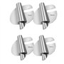 Lot de 4 Accessoires Couture pour Machines à Coudre Pied Presseur Ourlet Roulé pour La Maison Convient Convient à Une Large Gamm