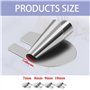 Lot de 4 Accessoires Couture pour Machines à Coudre Pied Presseur Ourlet Roulé pour La Maison Convient Convient à Une Large Gamm