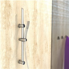 EISL DXZ-08 SIGNO Barre murale réglable en hauteur en acier inoxydable chromé 70 cm