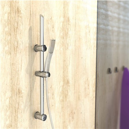 EISL DXZ-08 SIGNO Barre murale réglable en hauteur en acier inoxydable chromé 70 cm