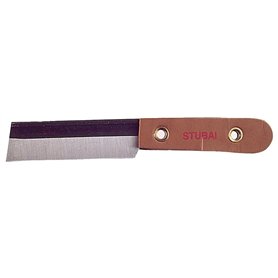 Stubai 456001 Couteau à Mastiquer avec Manche en Cuir Pliable