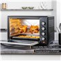 TZS First Austria Mini-four 60 l I 2000 W I Convection + Rôtisserie I 4 éléments chauffants I Plage de température jusqu'à 230 °