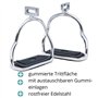 Reitsport Amesbichler AMKA Paire d'étriers de sécurité en acier inoxydable Motif Islande