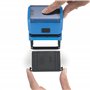 Tampon encreur personnalisable Trodat Printy 4927 Typomatic 4.0 Bleu – 8 lignes de texte à composer soi-même – encrage automatiq