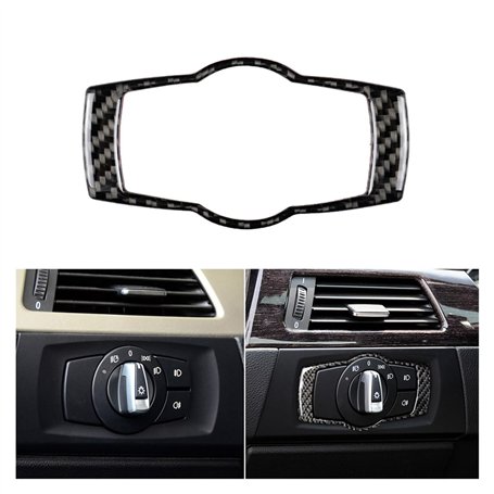 SANDNE Accessoires IntéRieurs Automobiles Autocollant en Fiber De Carbone pour BMW E90 E92 E93 320i 325i 2005 – 2012