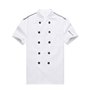 Veste de Cuisinier V¨ºtement de Travail Unisexe Manches Courtes