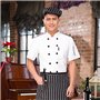 Veste de Cuisinier V¨ºtement de Travail Unisexe Manches Courtes