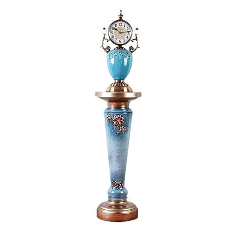 zhangrui1888 Horloge de parquet Horloges de Sol Bleues créatives