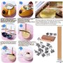 Lot de 100 mèches de bougie avec 100 supports en fer, pour la fabrication de bougies, pour la fabrication de bougies artisanales