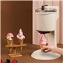 WAOCEO Sorbetière Sorbetiere Machine à crème glacée Molle Semi-Automatique 1000 ML crème glacée Domestique Faisant la Machine Fr
