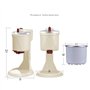 WAOCEO Sorbetière Sorbetiere Machine à crème glacée Molle Semi-Automatique 1000 ML crème glacée Domestique Faisant la Machine Fr