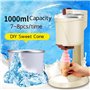 WAOCEO Sorbetière Sorbetiere Machine à crème glacée Molle Semi-Automatique 1000 ML crème glacée Domestique Faisant la Machine Fr