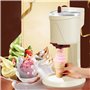 WAOCEO Sorbetière Sorbetiere Machine à crème glacée Molle Semi-Automatique 1000 ML crème glacée Domestique Faisant la Machine Fr