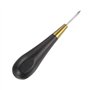 Poinçon de couture for travaux manuels, outil de perforation de trou en cuir à point conique en losange de 2,96 mm avec manche e
