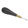 Poinçon de couture for travaux manuels, outil de perforation de trou en cuir à point conique en losange de 2,96 mm avec manche e