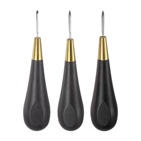 Ensemble de poinçons de couture for travaux manuels 3-5 mm Losange incurvé Point conique Kit de perforation for cuir Outil avec