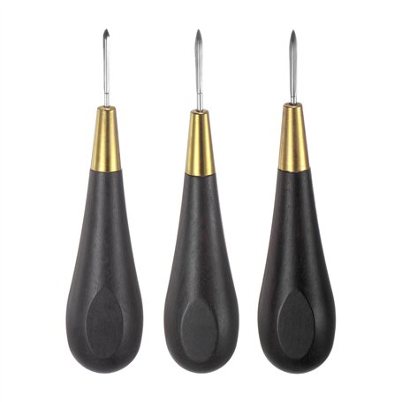 Ensemble de poinçons de couture for travaux manuels 3-5 mm Losange incurvé Point conique Kit de perforation for cuir Outil avec