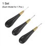 Ensemble de poinçons de couture for travaux manuels 3-5 mm Losange incurvé Point conique Kit de perforation for cuir Outil avec 