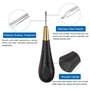 Ensemble de poinçons de couture for travaux manuels 3-5 mm Losange incurvé Point conique Kit de perforation for cuir Outil avec 