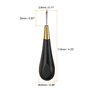 Poinçon de couture for travaux manuels, outil de perforation de trou en cuir à point conique en losange de 5 mm avec manche en b