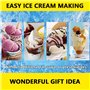 Dfdieratve Machine à Glace avec Compresseur, Machine à Glace Domestique, SorbetièRes, Machine à Glace Molle Automatique 1L Machi